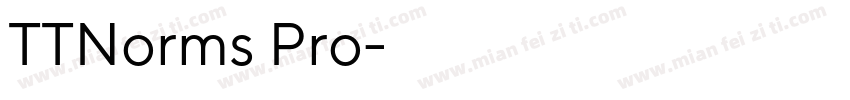 TTNorms Pro字体字体转换